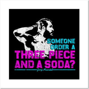 Three Piece And A Soda - Jorge Masvidal Posters and Art